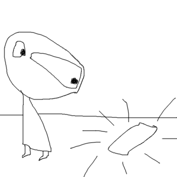 person about to rob a phone